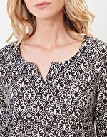 Tunique longue femme voile de coton bio imprimé La Fiancée