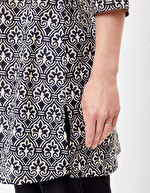 Tunique longue femme voile de coton bio imprimé La Fiancée