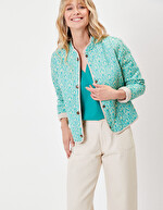Veste matelassée doublée coton bio imprimé La Fiancée