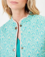 Veste matelassée doublée coton bio imprimé La Fiancée