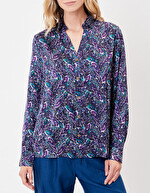 Chemise fluide satin de viscose imprimé La Fiancée