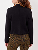 Gilet court maille uni femme imprimé La Fiancée