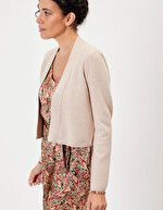 Gilet court maille uni femme imprimé La Fiancée