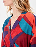 Kimono femme court coton bio imprimé La Fiancée