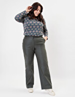 Pantalon large toile de coton bio imprimé La Fiancée
