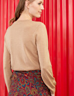 Pull laine mérinos femme imprimé La Fiancée