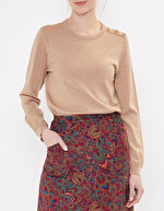 Pull laine mérinos femme imprimé La Fiancée