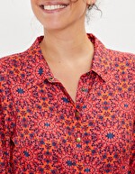 Robe chemise midi fluide imprimé La Fiancée