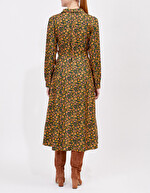 Robe chemise midi fluide imprim&eacute; La Fianc&eacute;e