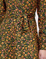Robe chemise midi fluide imprim&eacute; La Fianc&eacute;e