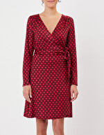 Robe portefeuille maille imprimé La Fiancée