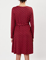 Robe portefeuille maille imprimé La Fiancée