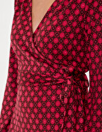 Robe portefeuille maille imprimé La Fiancée