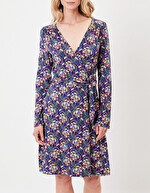 Robe portefeuille maille imprimé La Fiancée