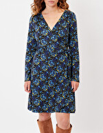 Robe portefeuille maille imprimé La Fiancée