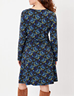Robe portefeuille maille imprimé La Fiancée