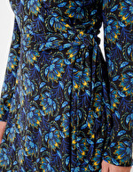 Robe portefeuille maille imprimé La Fiancée