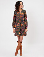 Robe trapèze coton bio imprimé La Fiancée