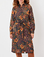 Robe chemise midi coton bio imprim&eacute; La Fianc&eacute;e
