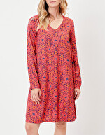 Robe évasée fluide imprimé La Fiancée