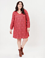 Robe évasée fluide imprimé La Fiancée