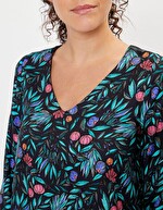 Robe &eacute;vas&eacute;e fluide imprim&eacute; La Fianc&eacute;e