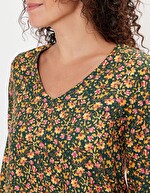 Robe évasée fluide imprimé La Fiancée