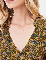 Robe ample satin de viscose imprimé La Fiancée