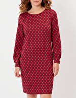 Robe fluide droite maille imprimé La Fiancée