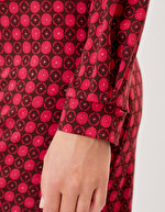 Robe fluide droite maille imprimé La Fiancée