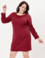 Robe fluide droite maille imprimé La Fiancée
