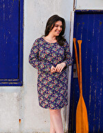 Robe fluide droite maille imprimé La Fiancée