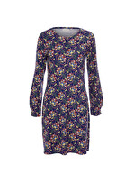 Robe fluide droite maille imprimé La Fiancée