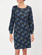 Robe fluide droite maille imprimé La Fiancée