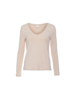 T-shirt uni fluide col v imprimé La Fiancée