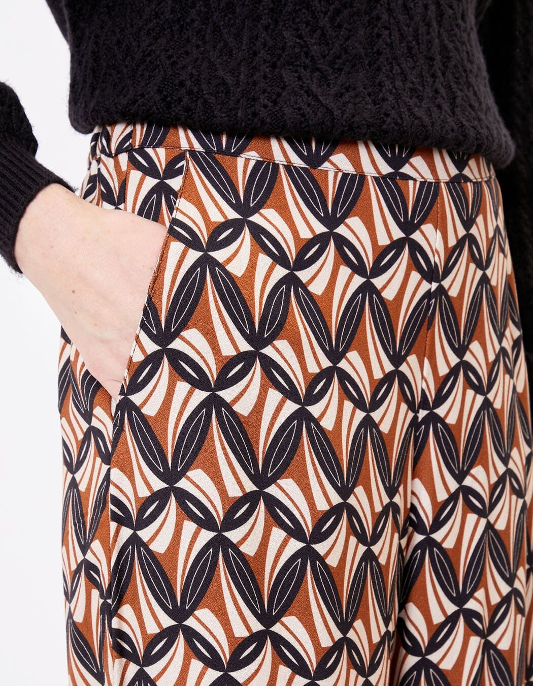 Pantalon large fluide imprimé Princesse Nomade