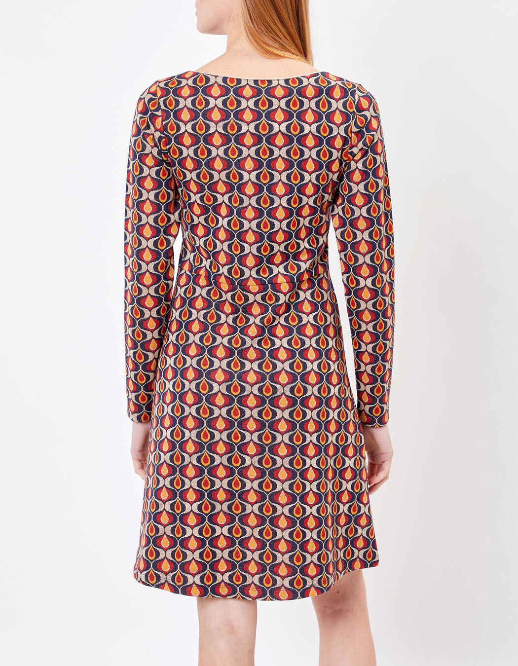 Robe maille jacquard imprimé Princesse Nomade