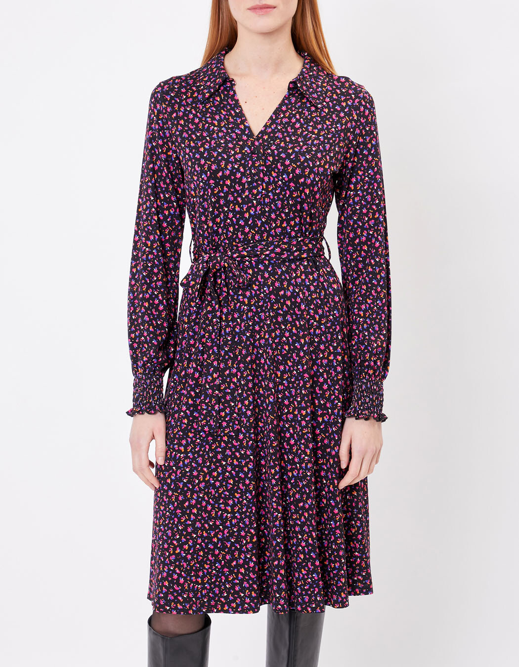 Robe chemise maille imprimé Princesse Nomade