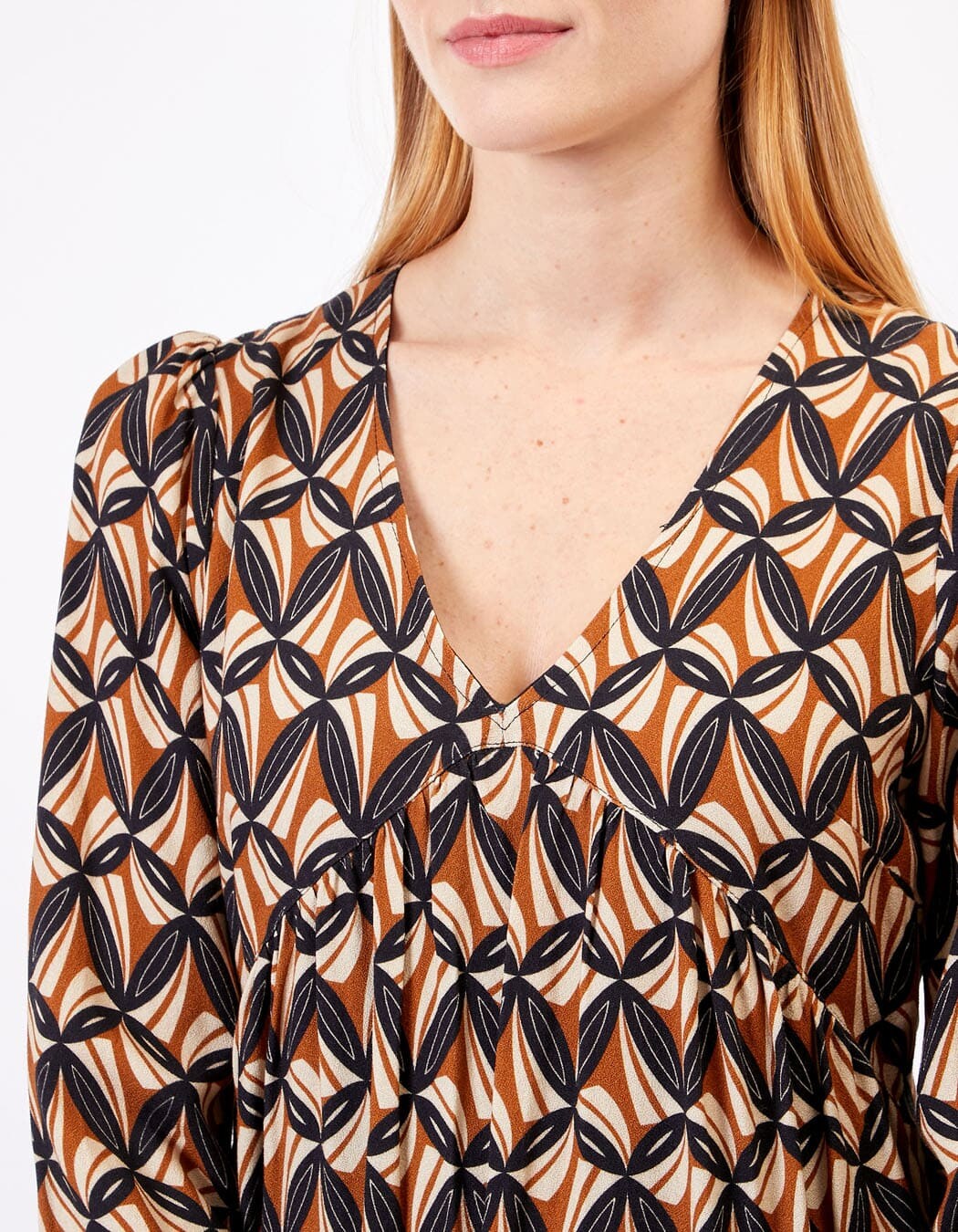 Robe fluide évasée imprimée imprimé Princesse Nomade