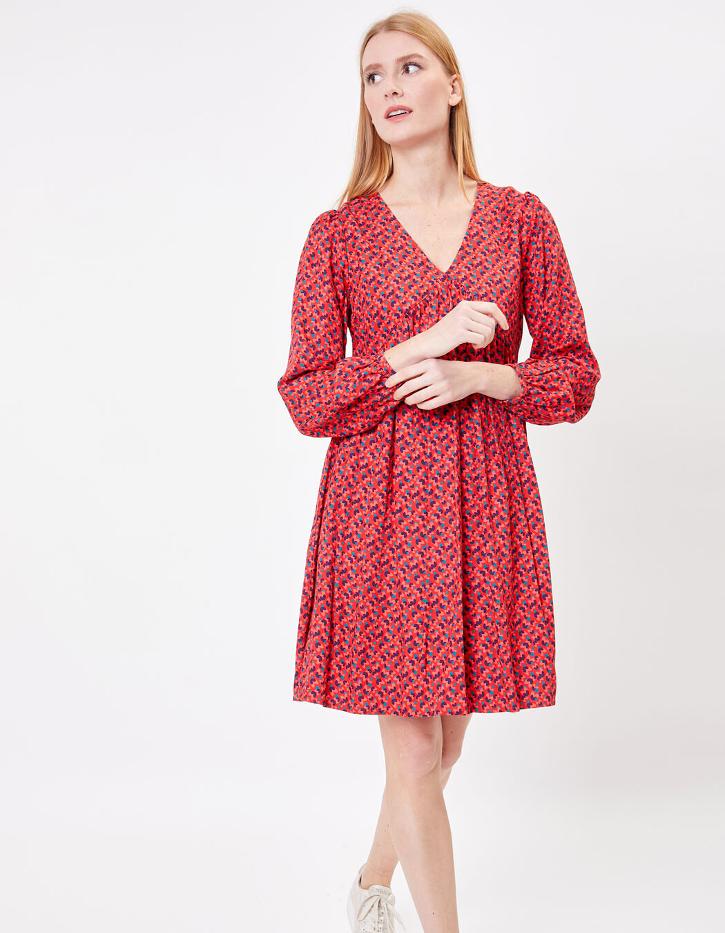 Robe fluide évasée imprimée imprimé Princesse Nomade