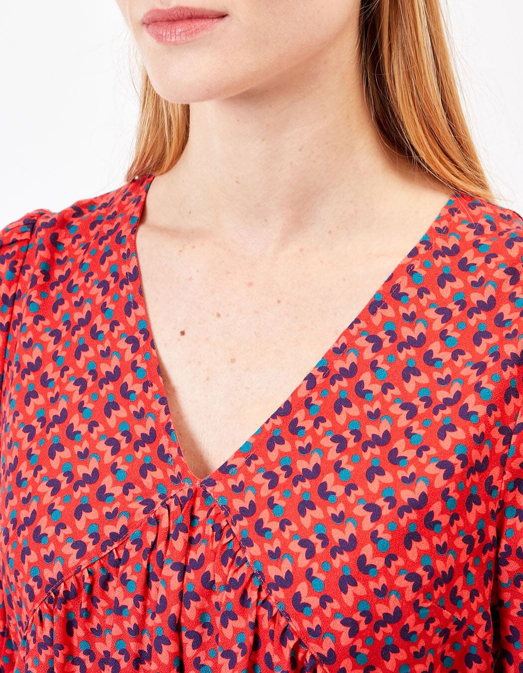 Robe fluide évasée imprimée imprimé Princesse Nomade