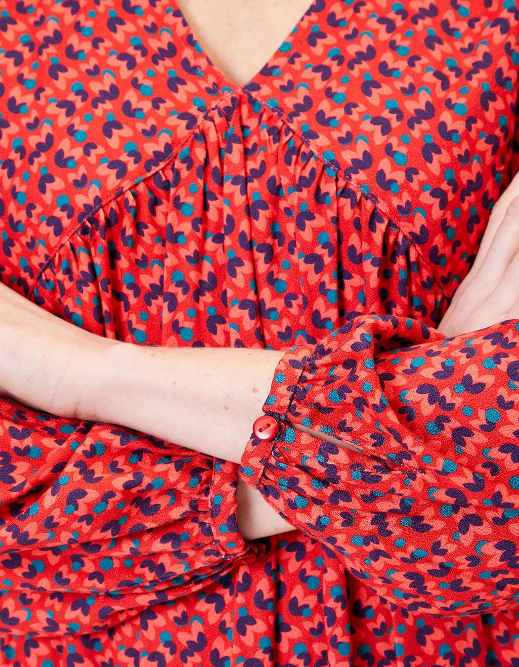 Robe fluide évasée imprimée imprimé Princesse Nomade