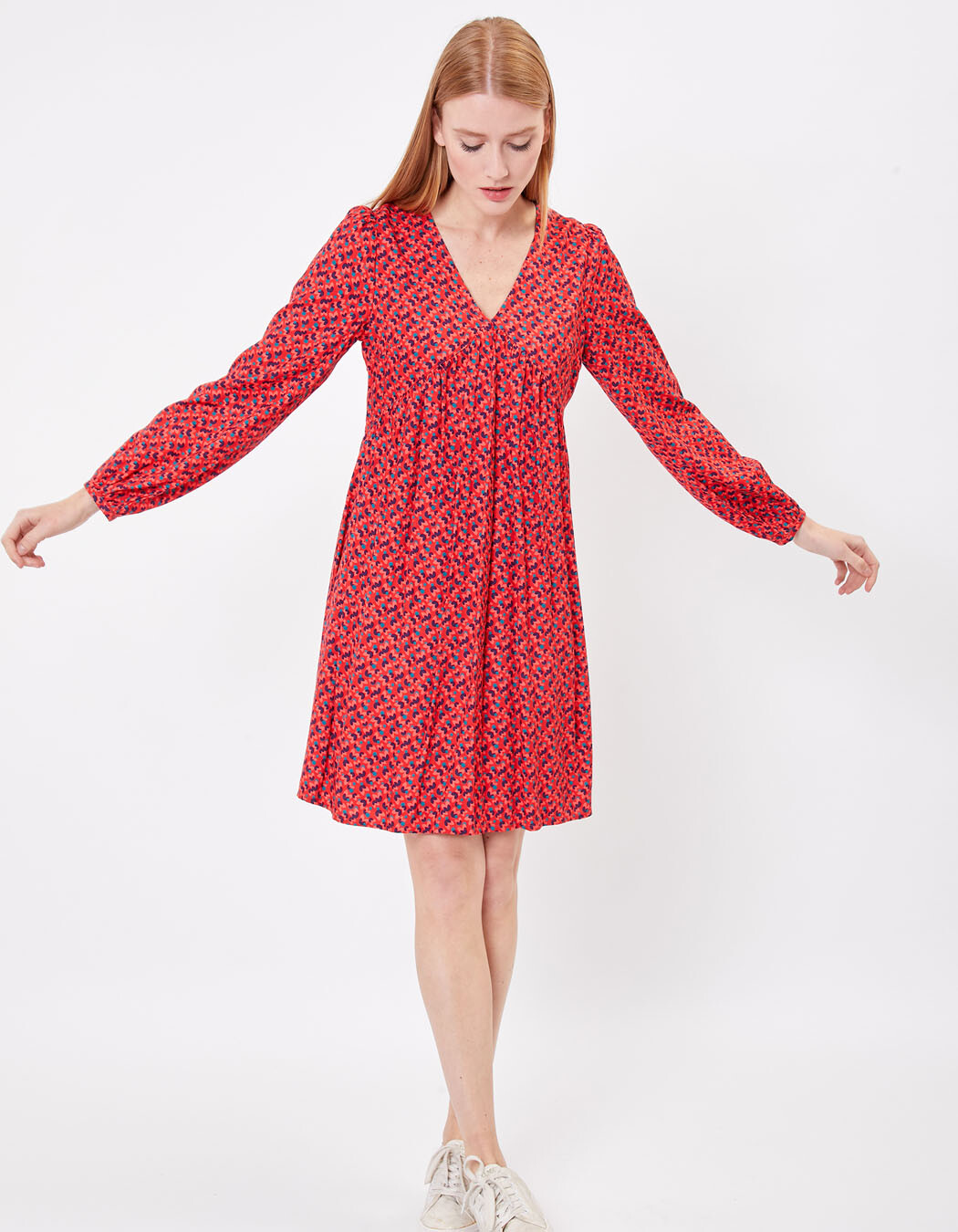 Robe fluide évasée imprimée imprimé Princesse Nomade