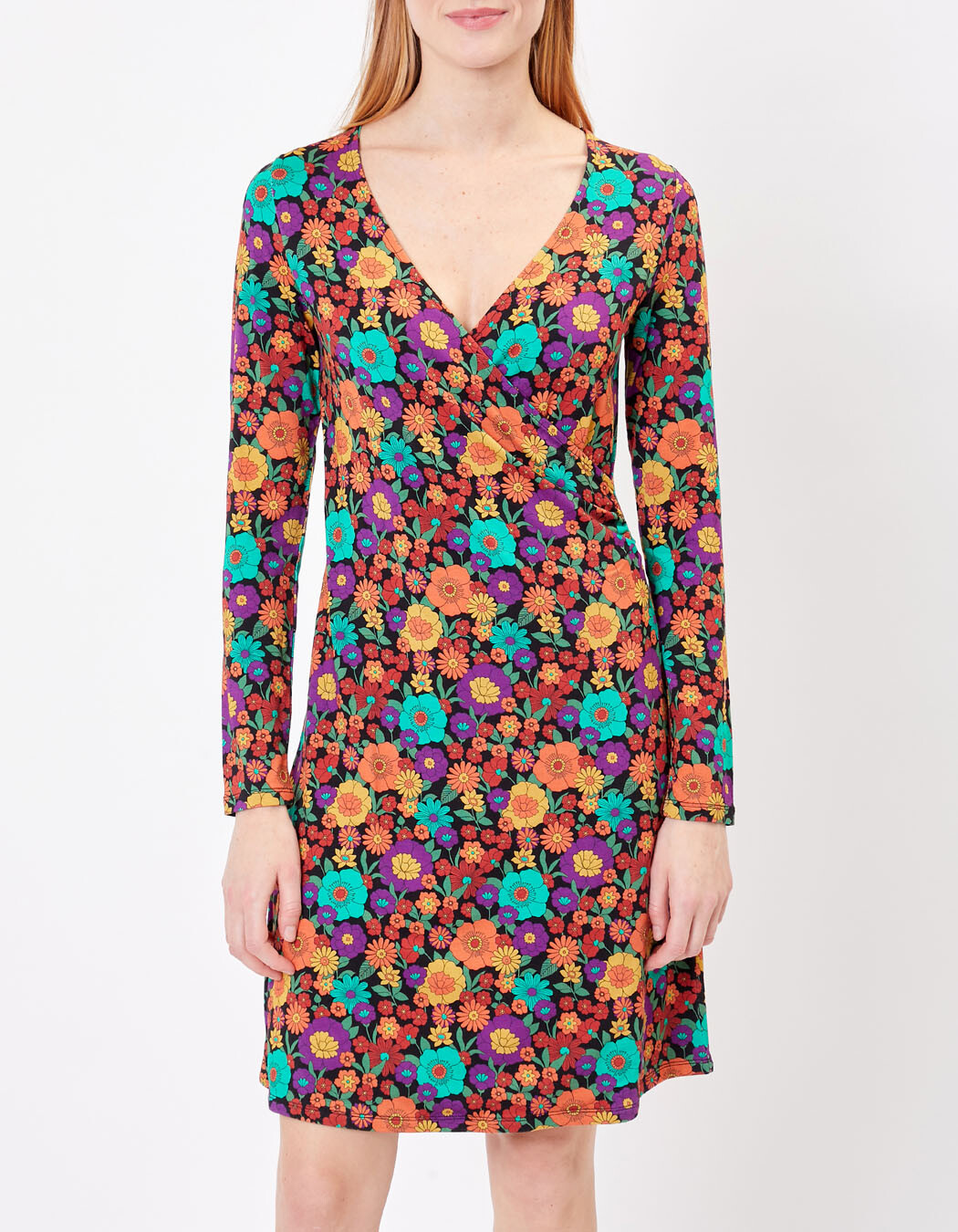 Robe cintrée en maille imprimé Princesse Nomade