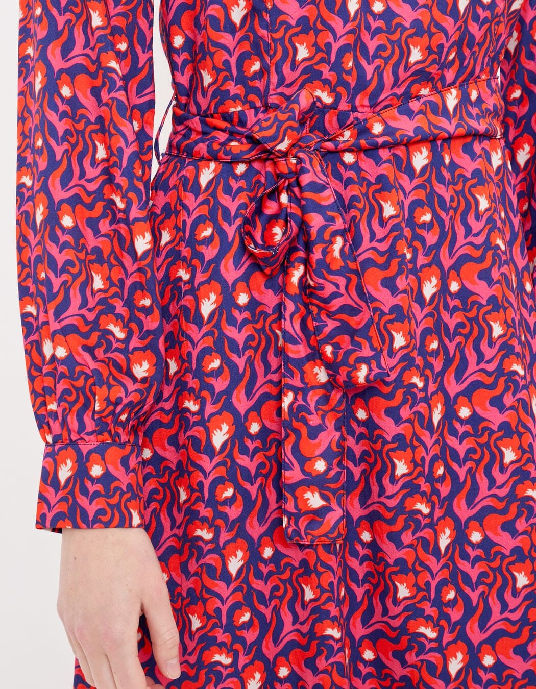 Robe fluide ceinturée imprimé Princesse Nomade
