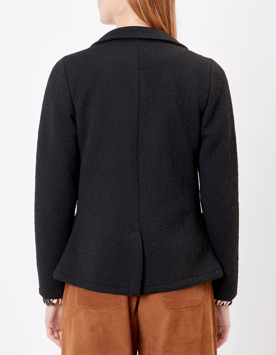 Veste tailleur maille jacquard imprimé Princesse Nomade