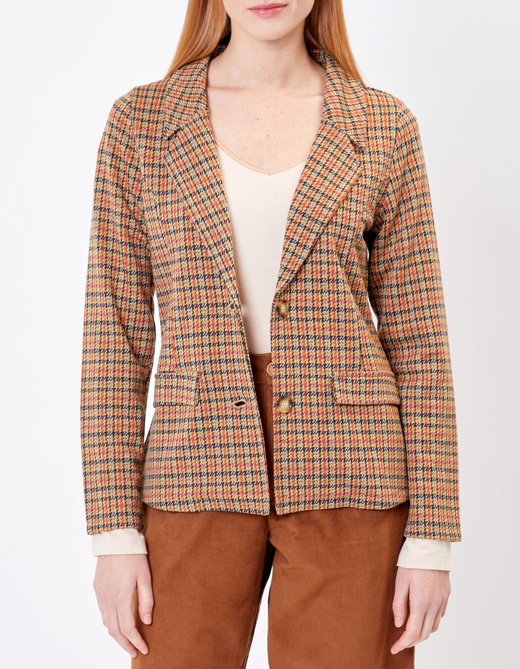 Veste tailleur maille jacquard imprimé Princesse Nomade