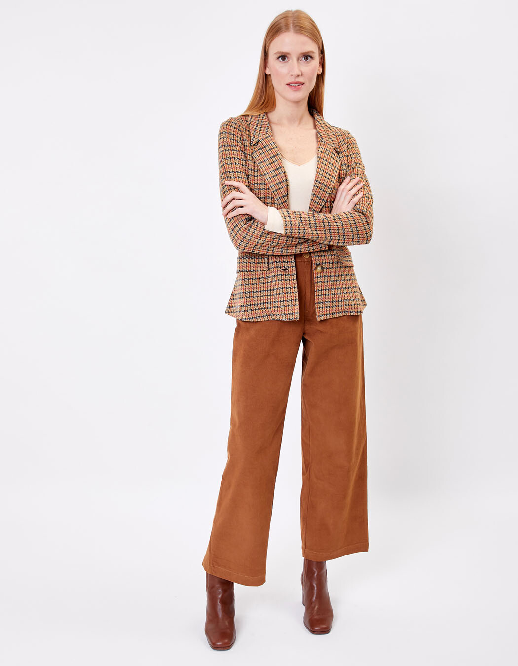 Veste tailleur maille jacquard imprimé Princesse Nomade