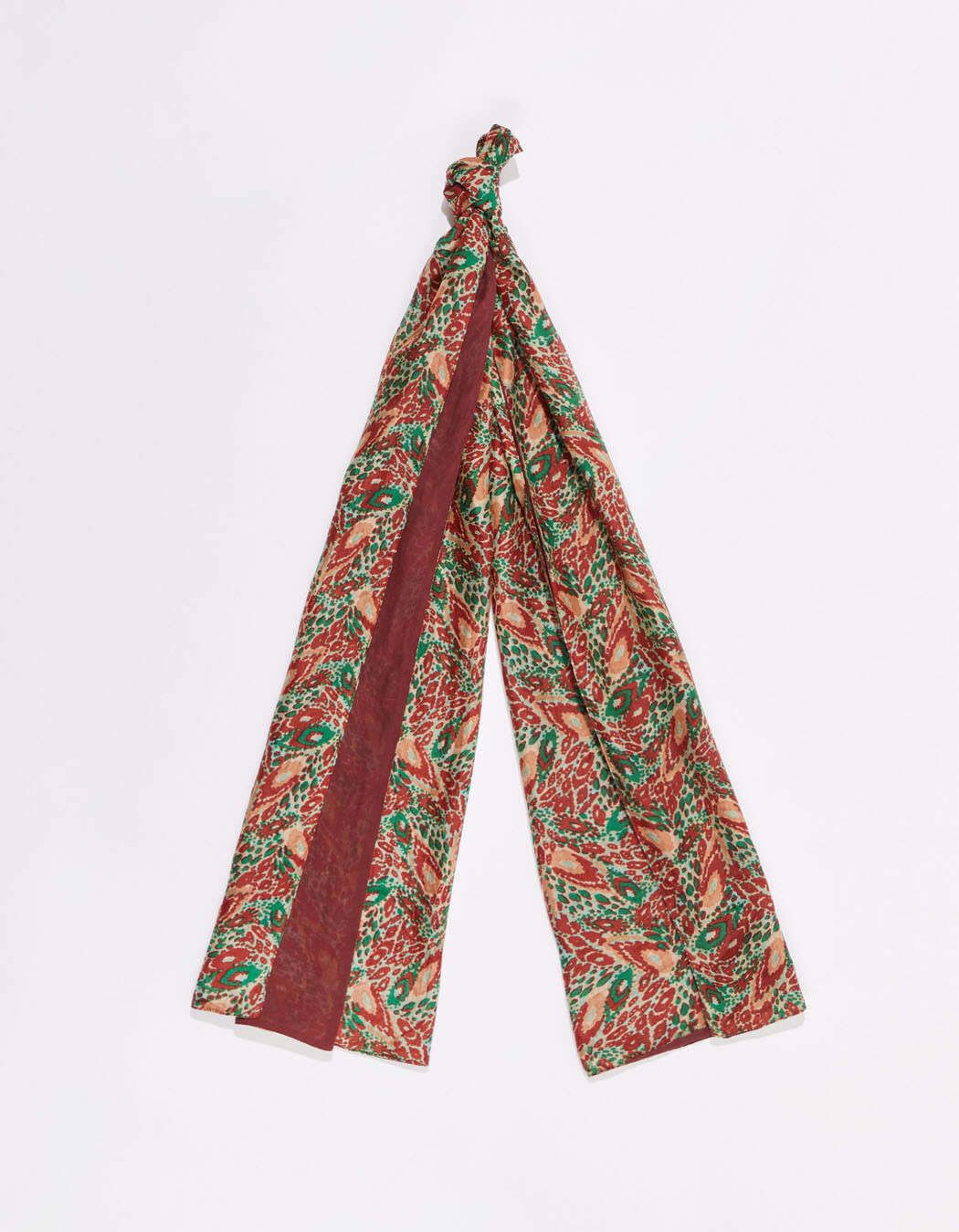 Foulard en soie doublé imprimé La Fiancée