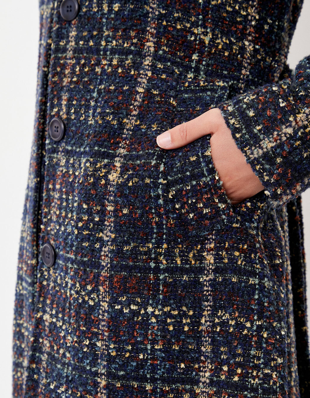 Manteau long en lainage imprimé La Fiancée